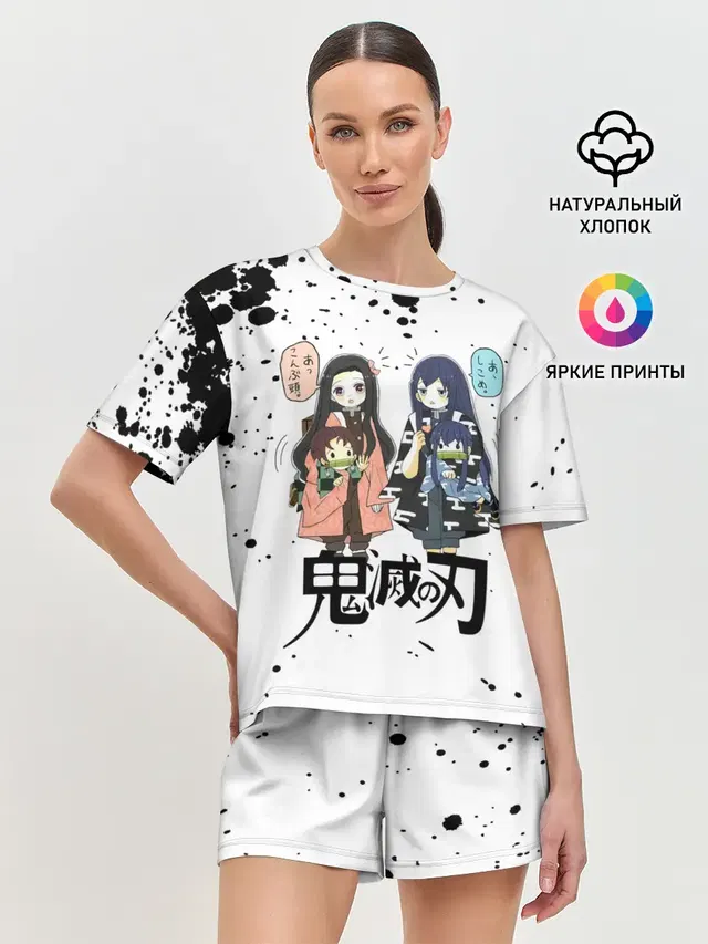 Женская пижама с шортами