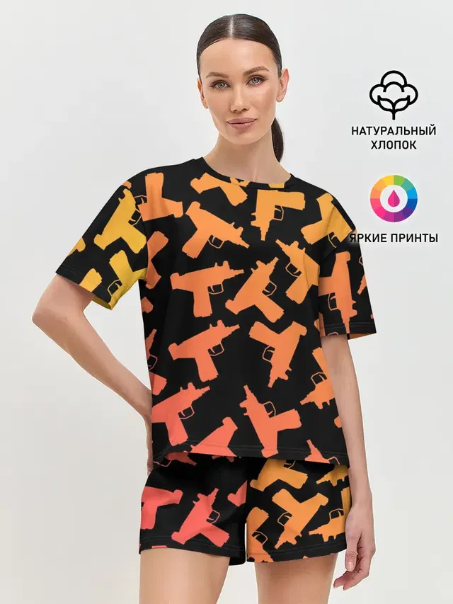 Женская пижама с шортами
