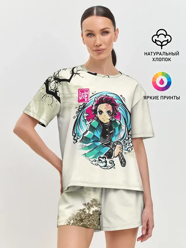 Женская пижама с шортами