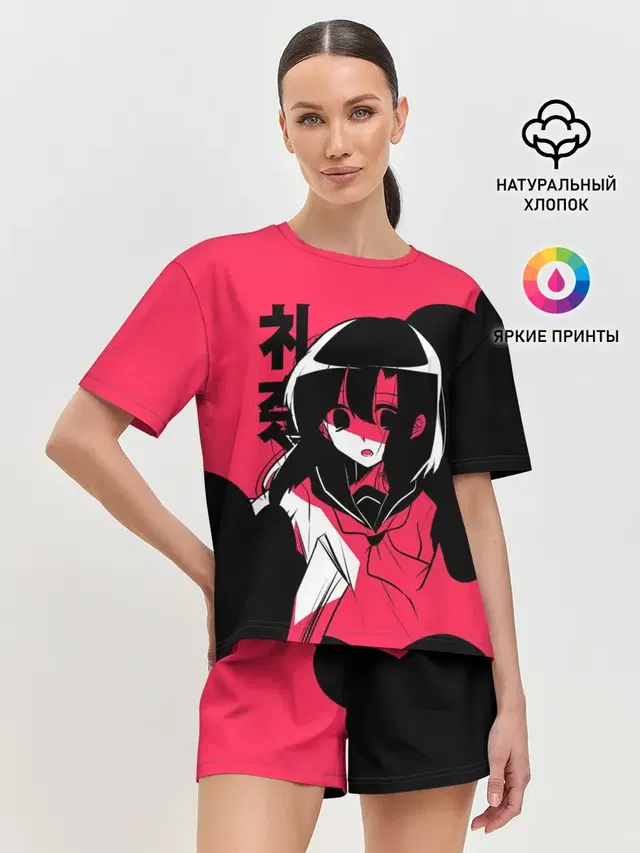 Женская пижама с шортами