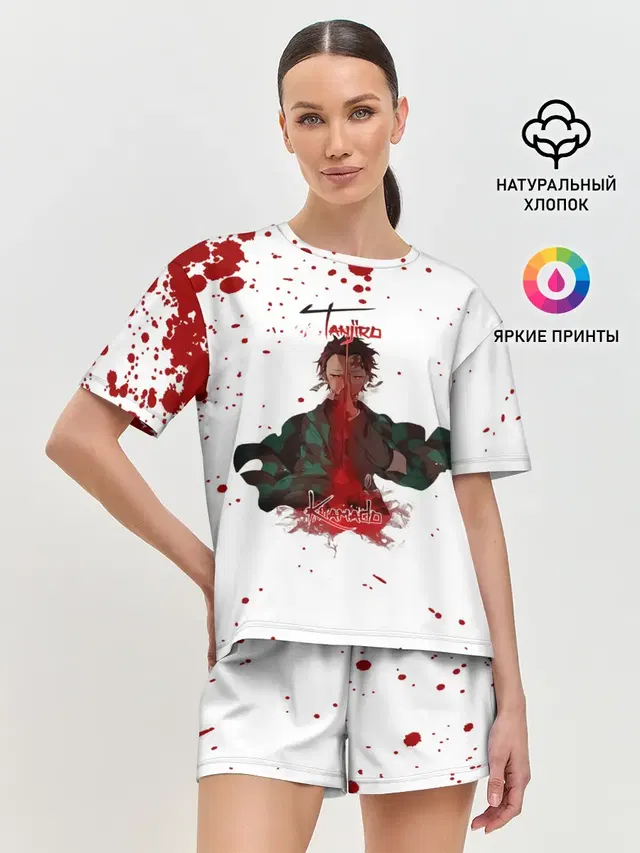 Женская пижама с шортами