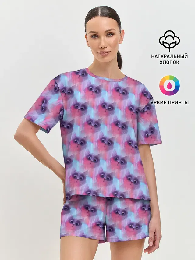 Женская пижама с шортами