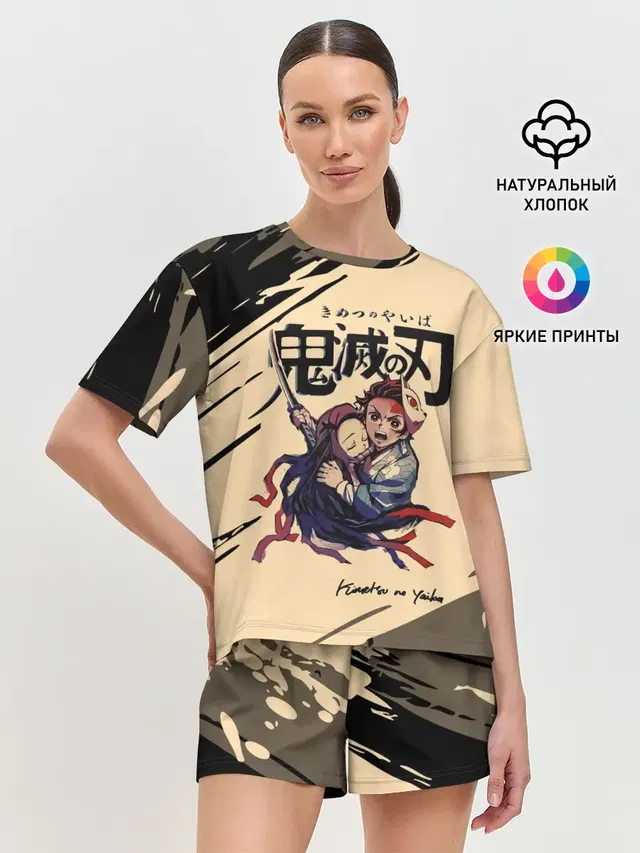 Женская пижама с шортами