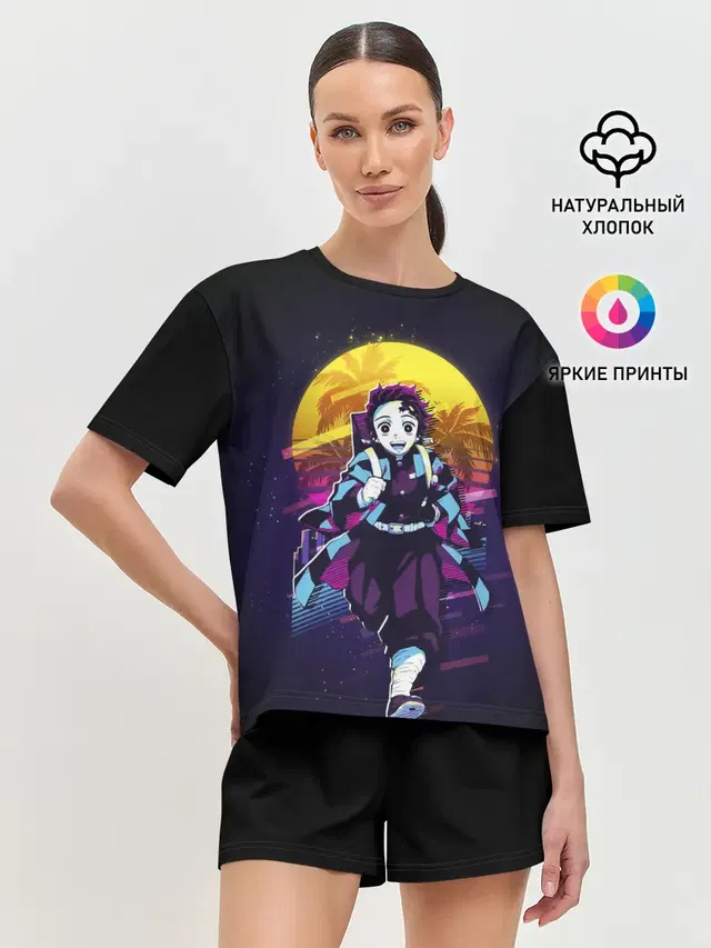 Женская пижама с шортами