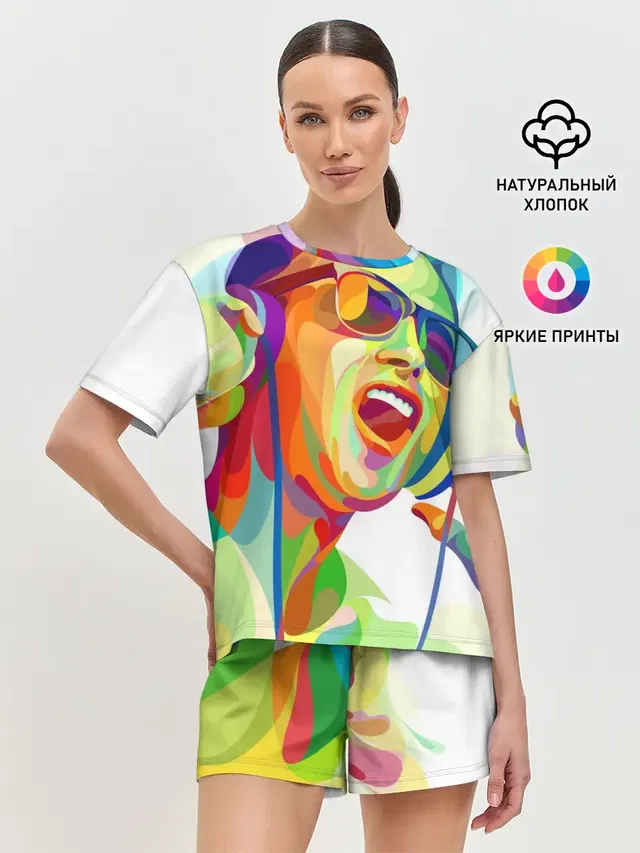 Женская пижама с шортами