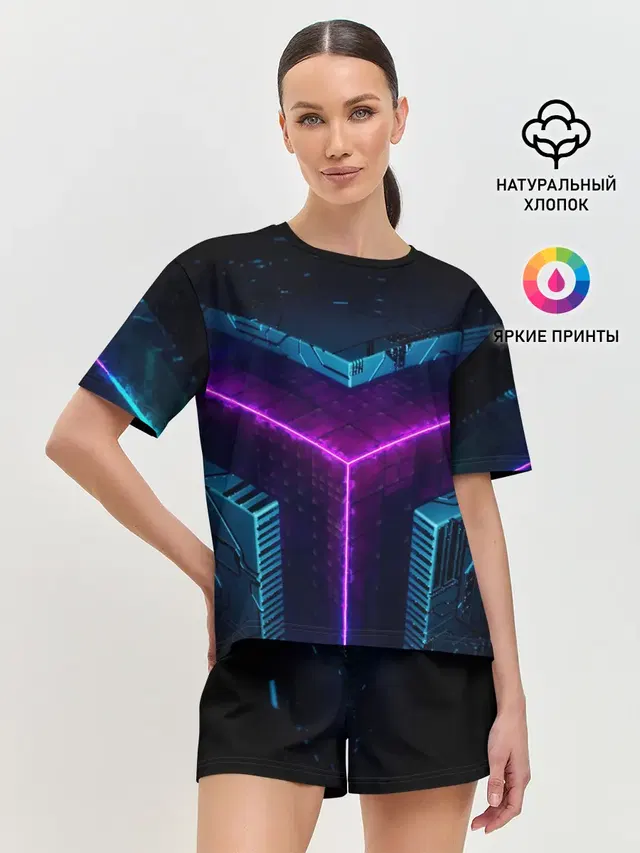 Женская пижама с шортами