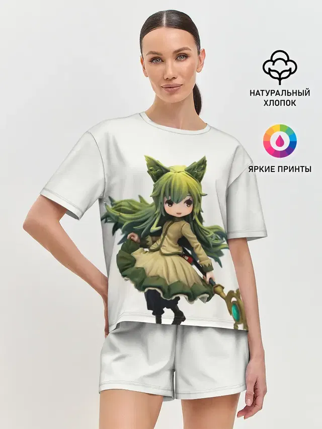 Женская пижама с шортами