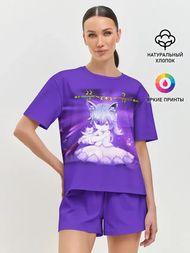 Женская пижама с шортами