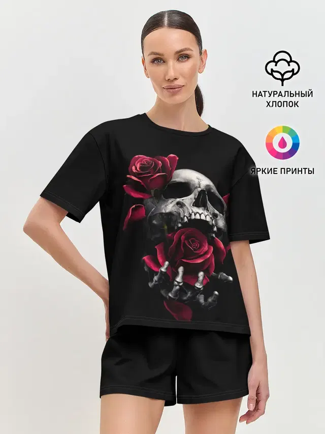 Женская пижама с шортами