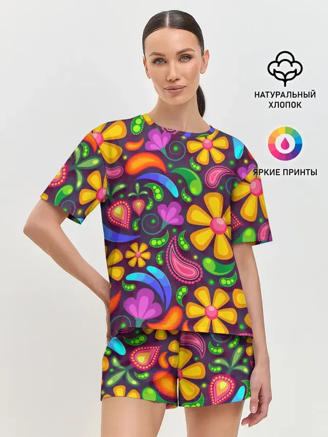 Женская пижама с шортами