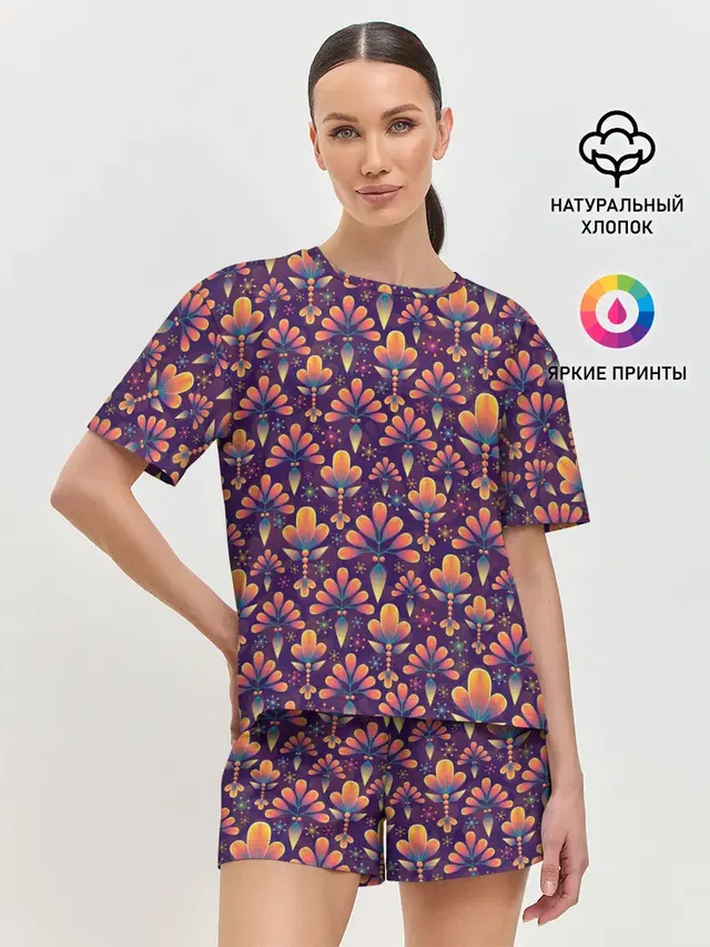 Женская пижама с шортами