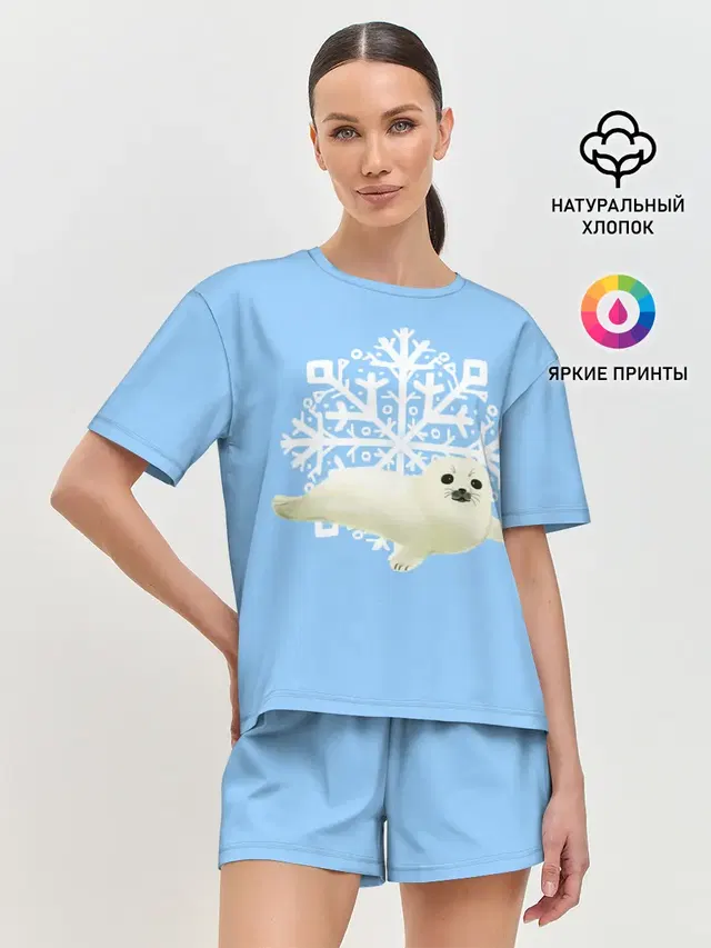 Женская пижама с шортами
