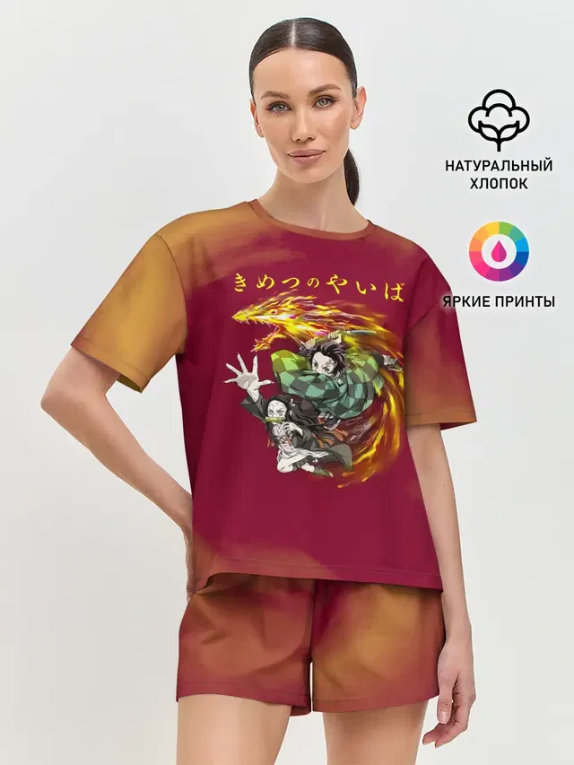 Женская пижама с шортами