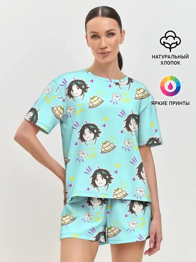 Женская пижама с шортами