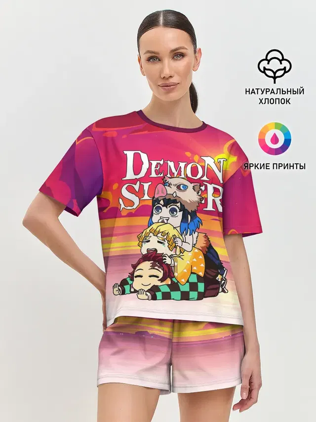 Женская пижама с шортами