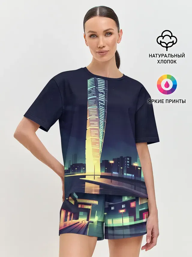 Женская пижама с шортами