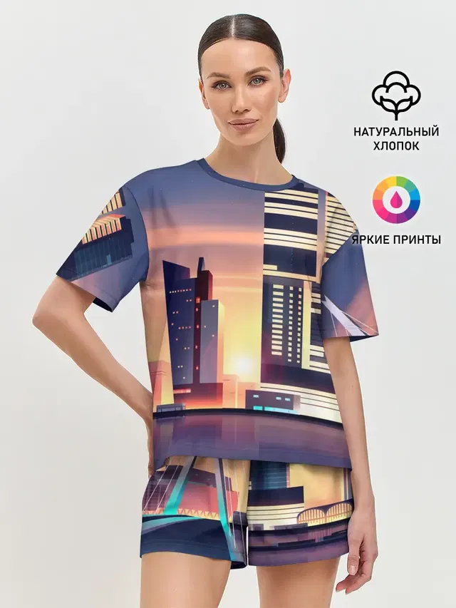 Женская пижама с шортами