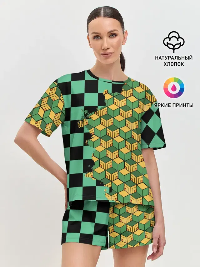 Женская пижама с шортами