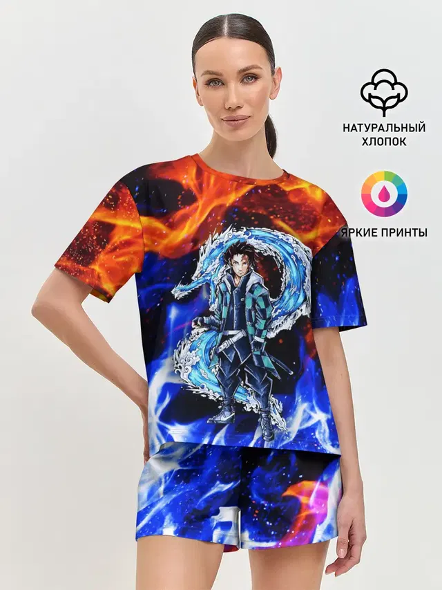Женская пижама с шортами