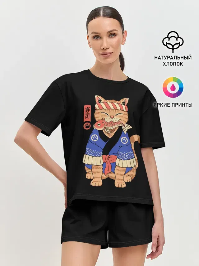 Женская пижама с шортами