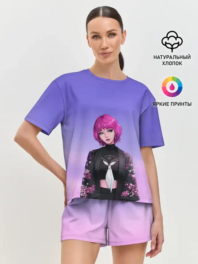 Женская пижама с шортами