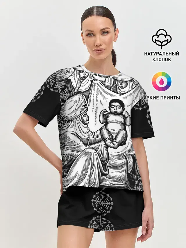 Женская пижама с шортами