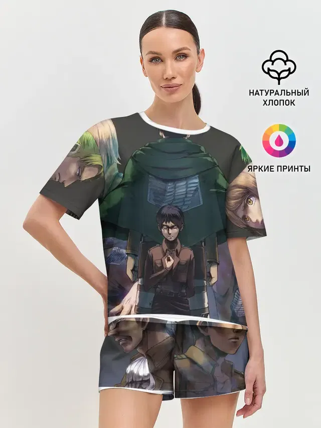 Женская пижама с шортами