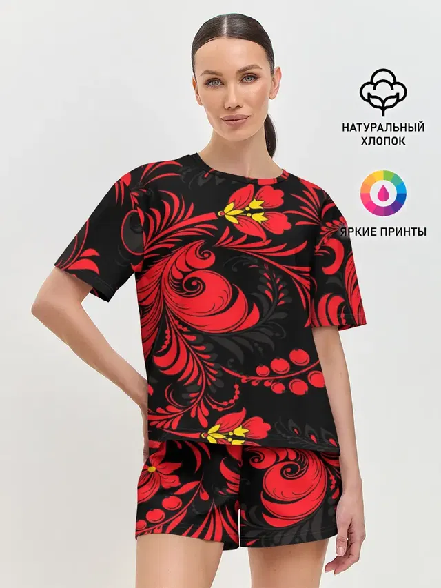 Женская пижама с шортами