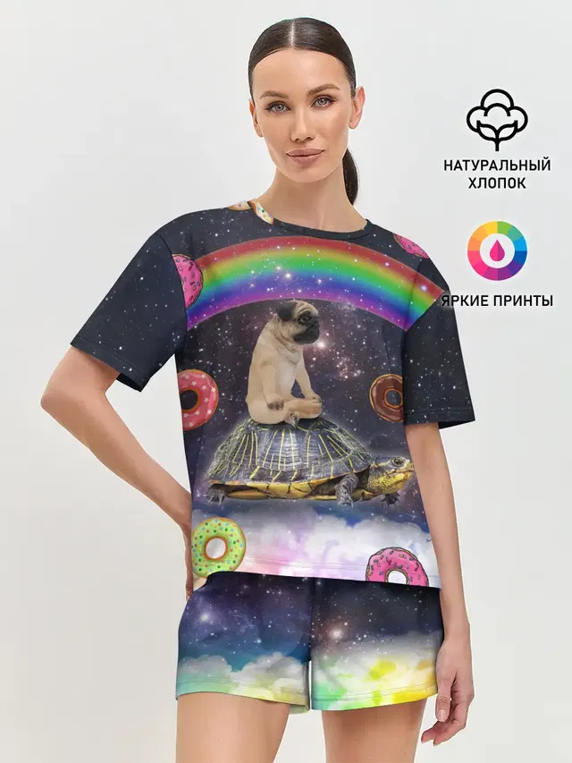Женская пижама с шортами