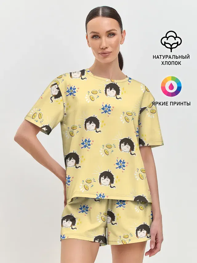 Женская пижама с шортами