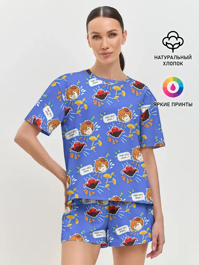 Женская пижама с шортами