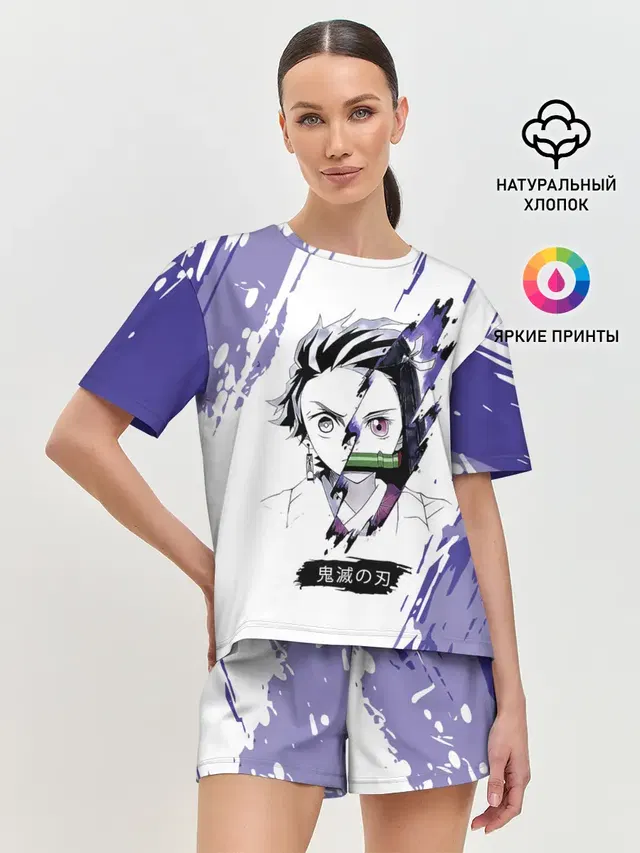 Женская пижама с шортами