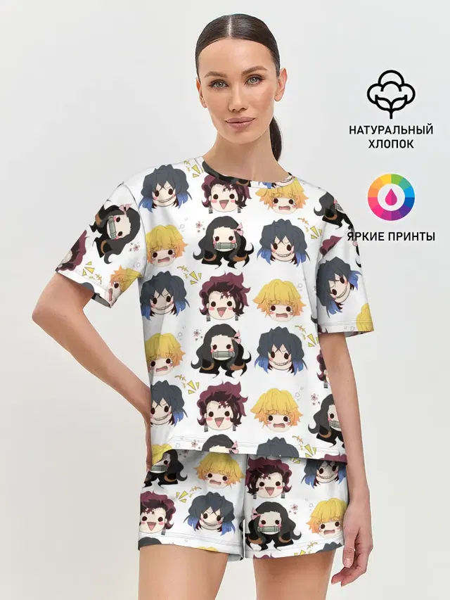 Женская пижама с шортами