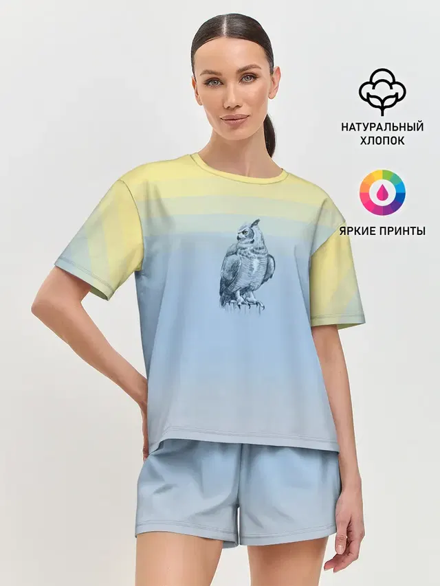 Женская пижама с шортами