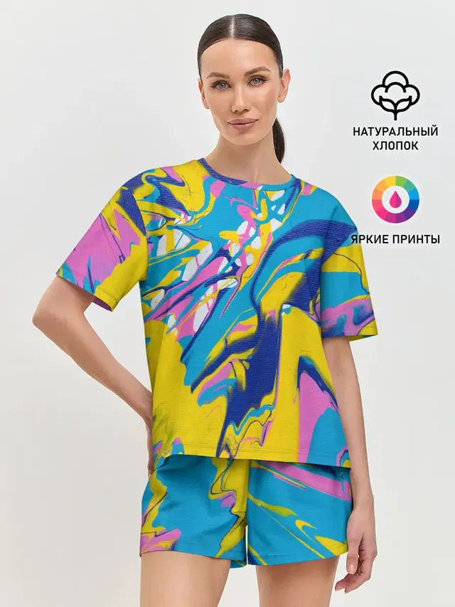 Женская пижама с шортами