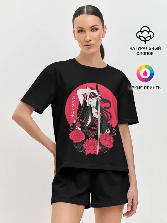 Женская пижама с шортами