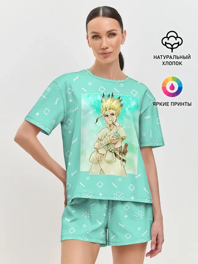Женская пижама с шортами