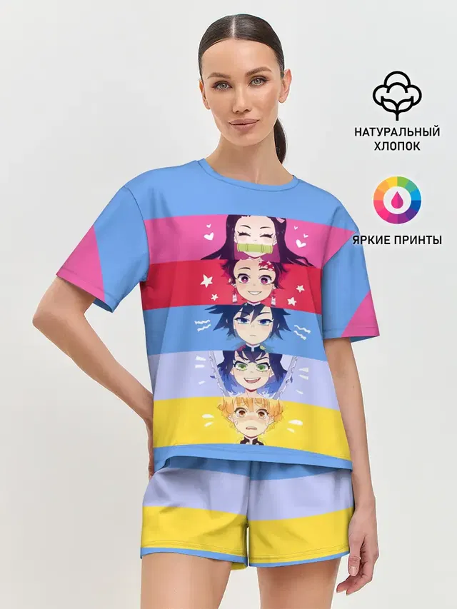 Женская пижама с шортами
