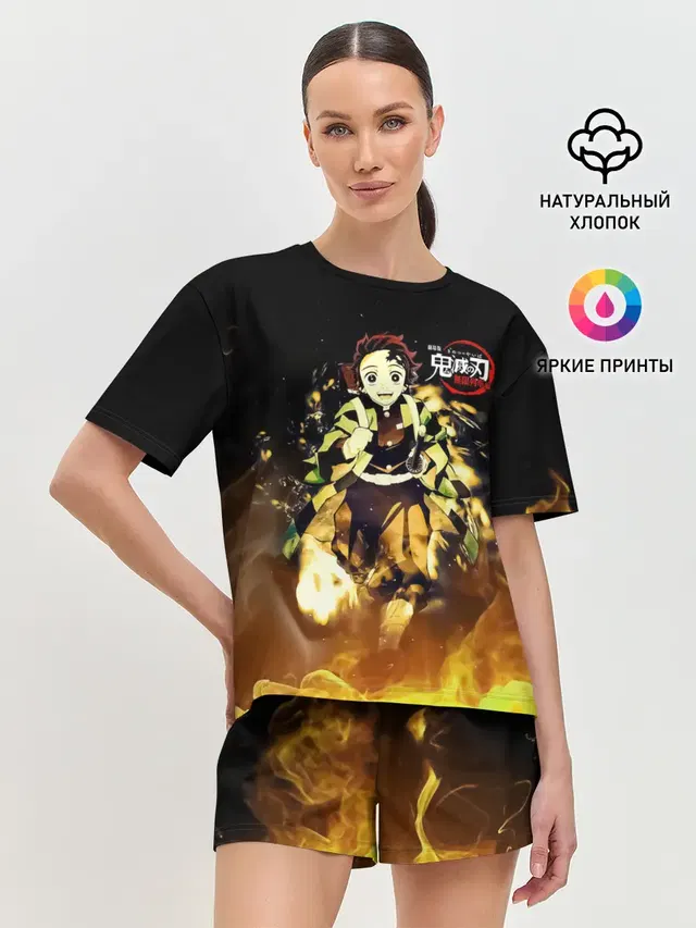 Женская пижама с шортами