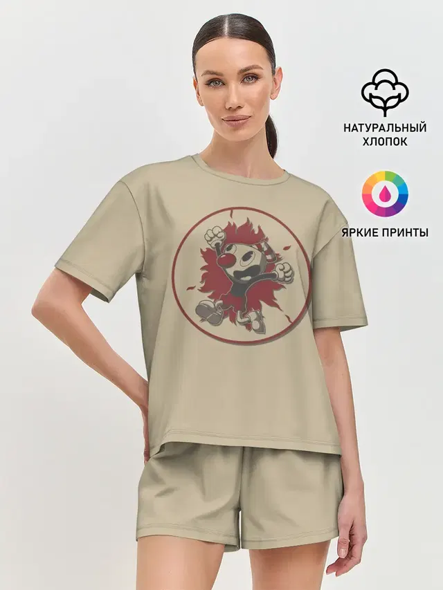 Женская пижама с шортами
