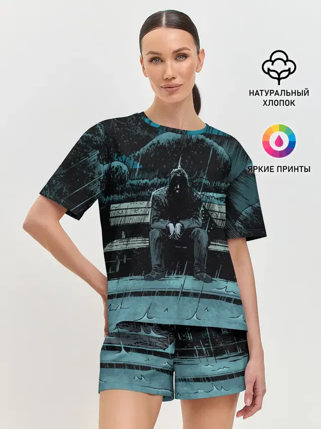 Женская пижама с шортами