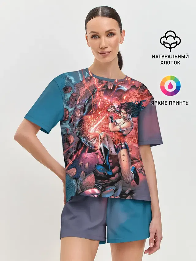 Женская пижама с шортами
