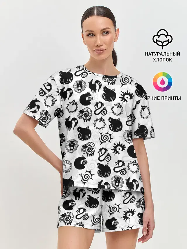 Женская пижама с шортами