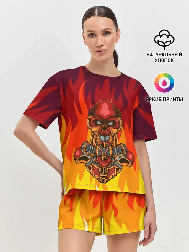 Женская пижама с шортами
