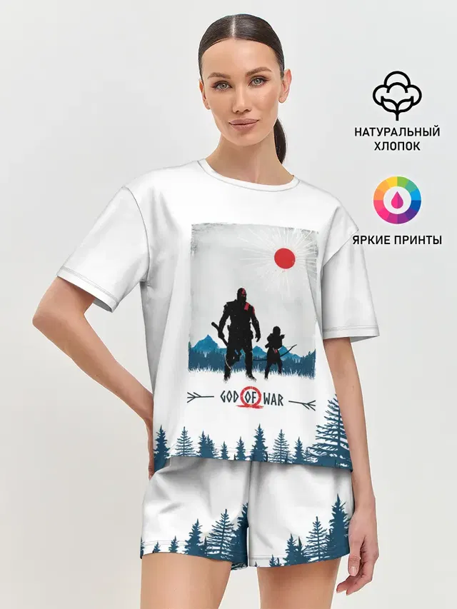 Женская пижама с шортами