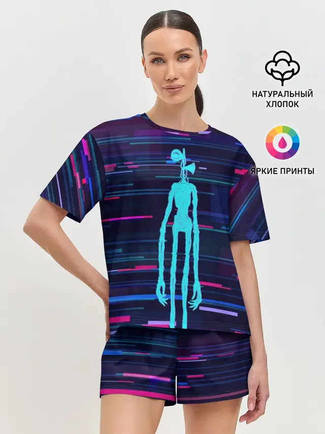 Женская пижама с шортами