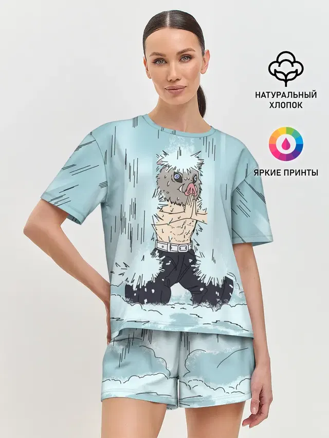 Женская пижама с шортами