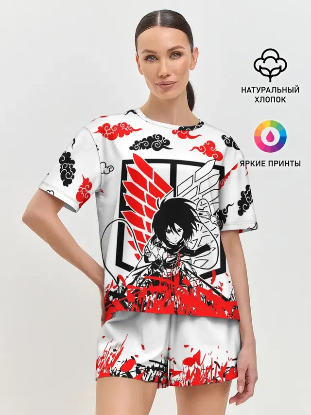 Женская пижама с шортами