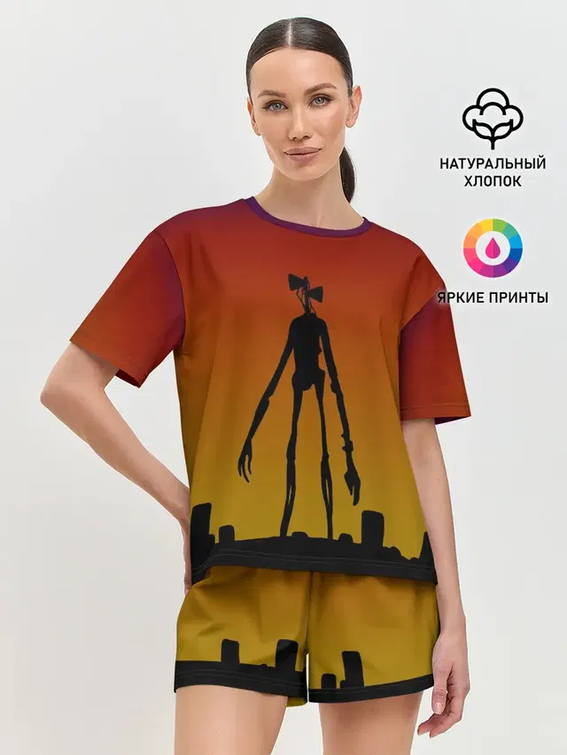 Женская пижама с шортами