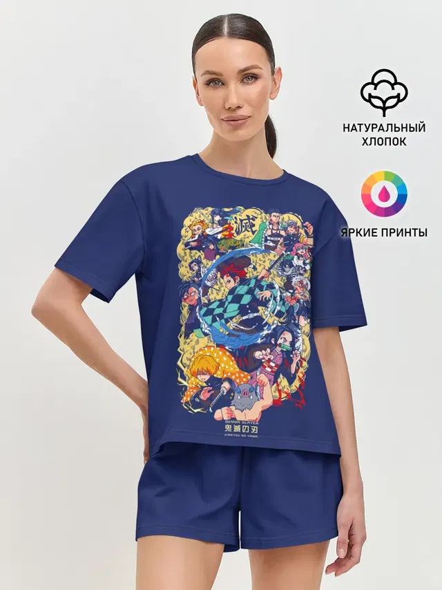 Женская пижама с шортами